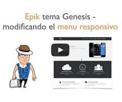 Epik tema genesis - como modificar el menu responsive