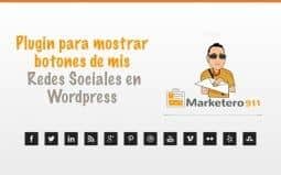 Como instalar los botones de mis redes sociales en wordpress